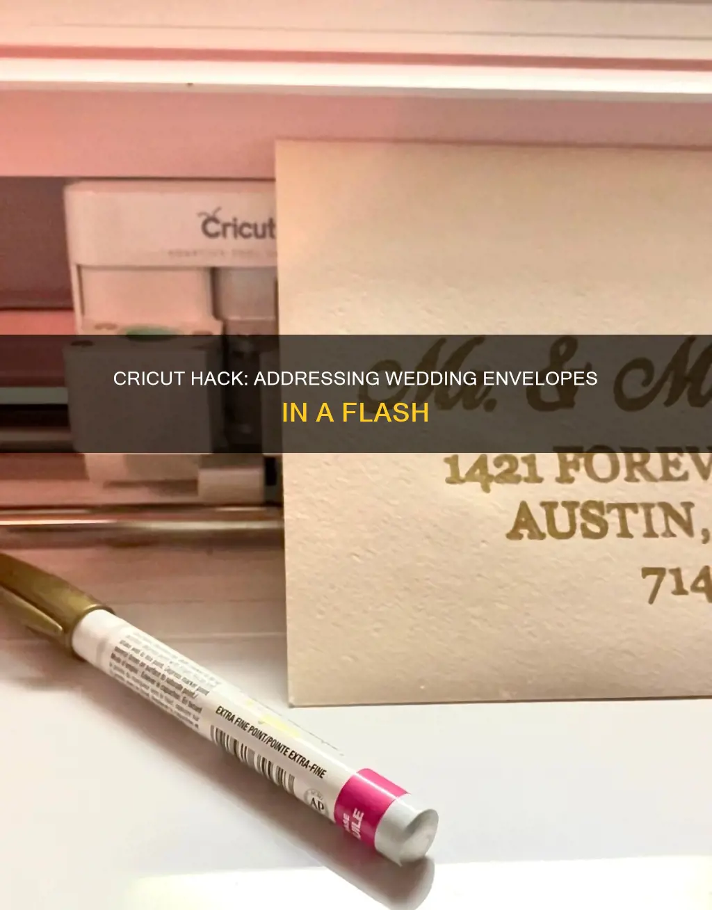 how to address envolops for wedding fastest on cricut