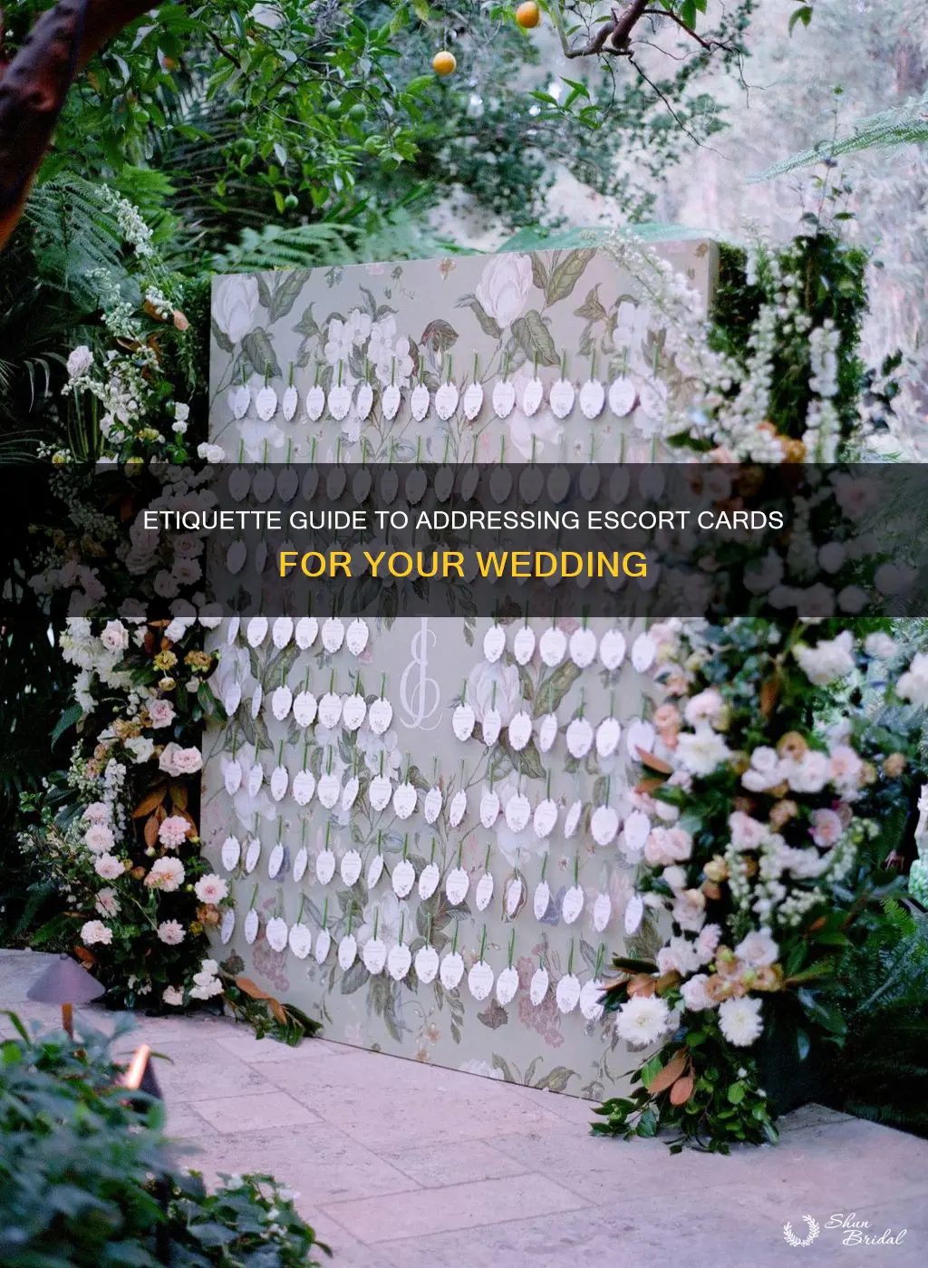 how to address escort cards for wedding