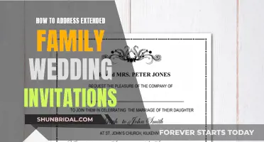 Etiquette Guide: Addressing Wedding Invites to Extended Family