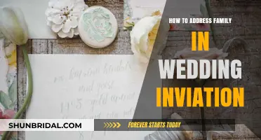Guide to Addressing Family in Wedding Invitations