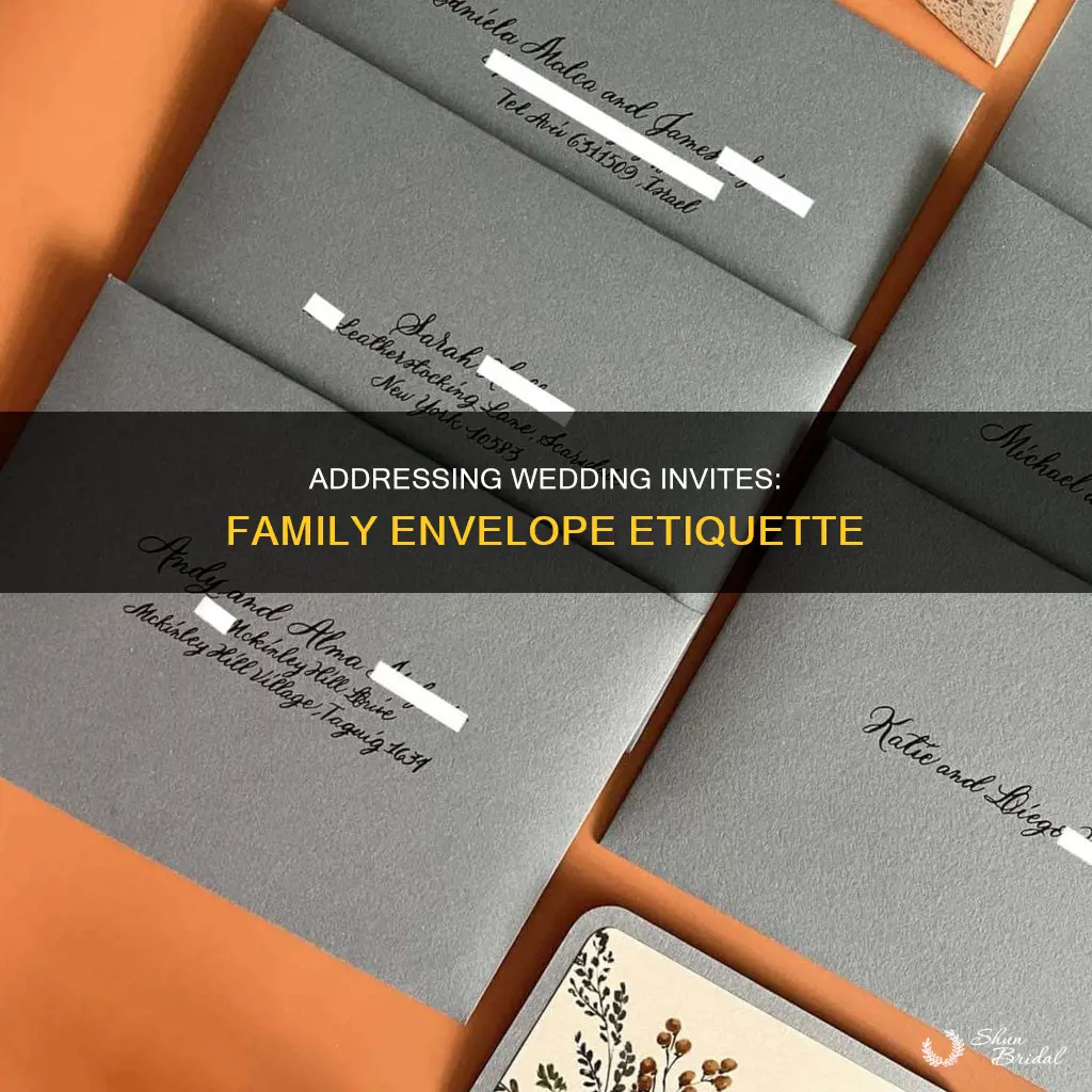 how to address family on wedding envelope