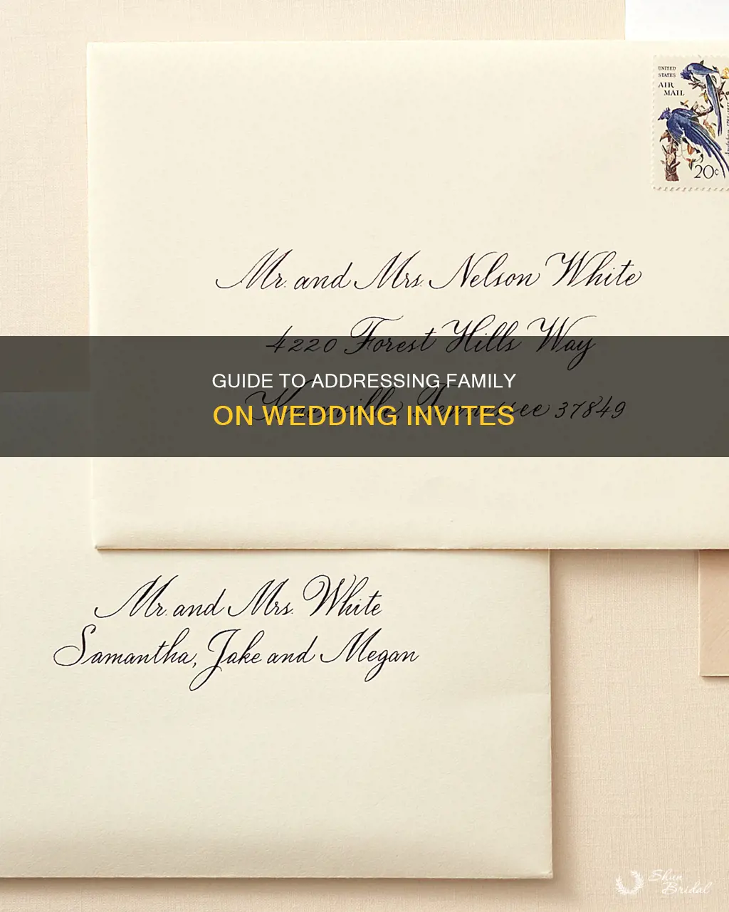 how to address family on wedding invitation