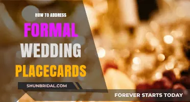 Elegant Etiquette: Addressing Formal Wedding Place Cards