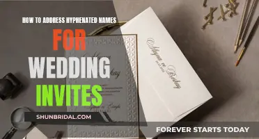 Guide to Formatting Hyphenated Names on Wedding Invitations