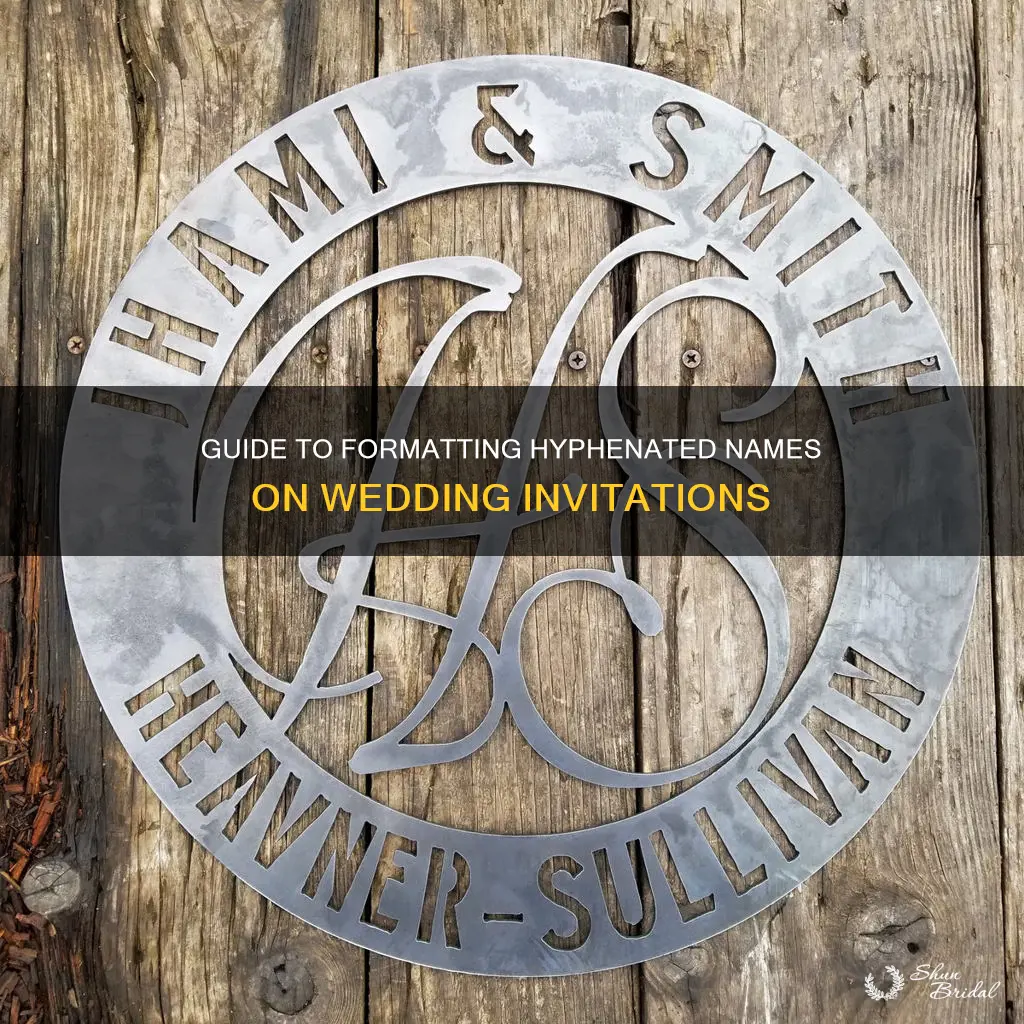 how to address hyphenated names for wedding invites