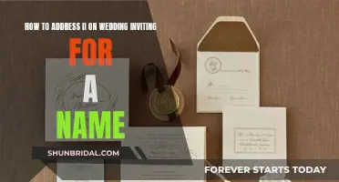 Wedding Invite Etiquette: Addressing Names with Style