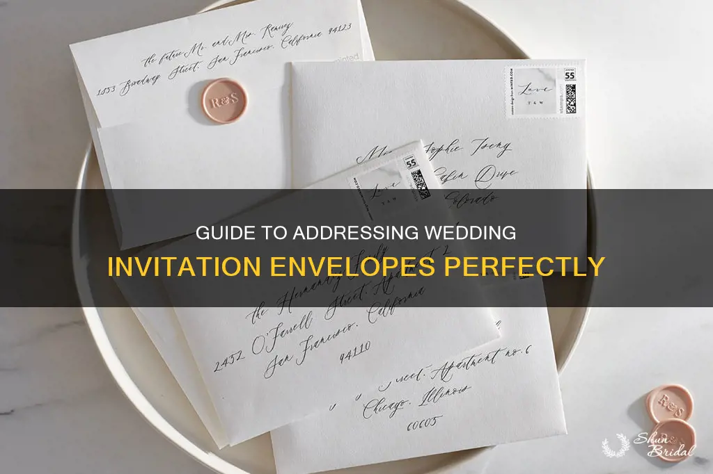 how to address inner and outer envelopes for wedding invitations