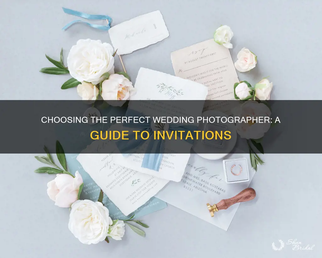 how to address invitation to wedding photographer