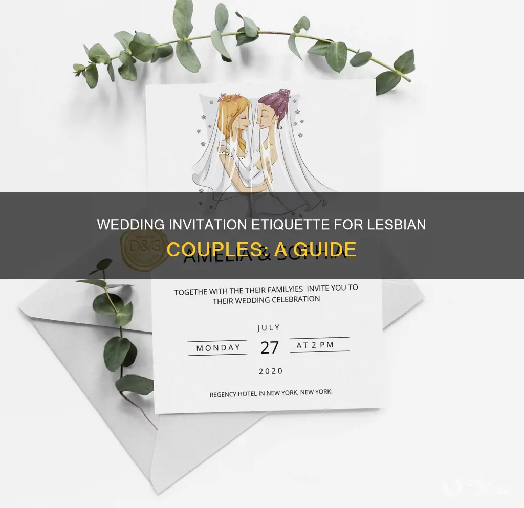 how to address lesbian couple on wedding invitation