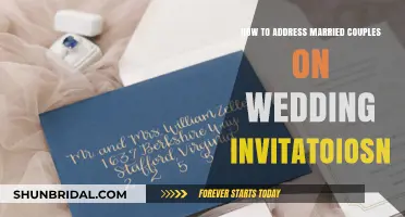 Addressing Married Couples on Wedding Invites: Etiquette Guide