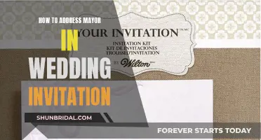 Addressing a Mayor: Wedding Invitation Etiquette Simplified