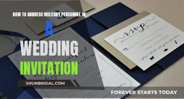 Addressing Military Personnel in Wedding Invites: A Guide