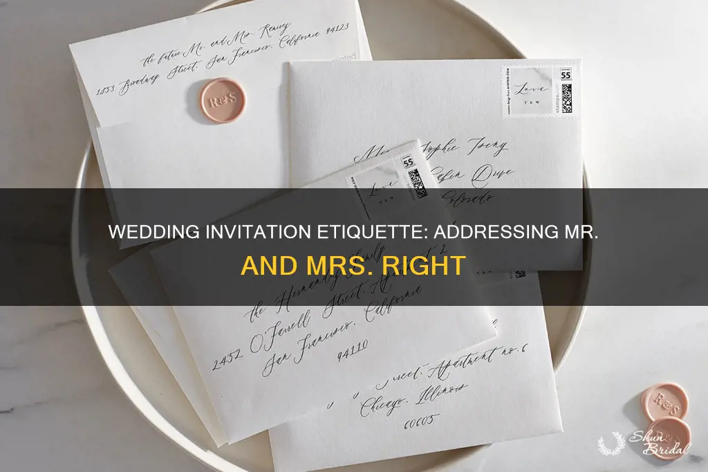 how to address mr and mrs on wedding invitation