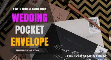 Addressing Wedding Envelopes: Names and Inner Pockets
