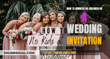 Etiquette Guide: Addressing Child-Free Wedding Invitations