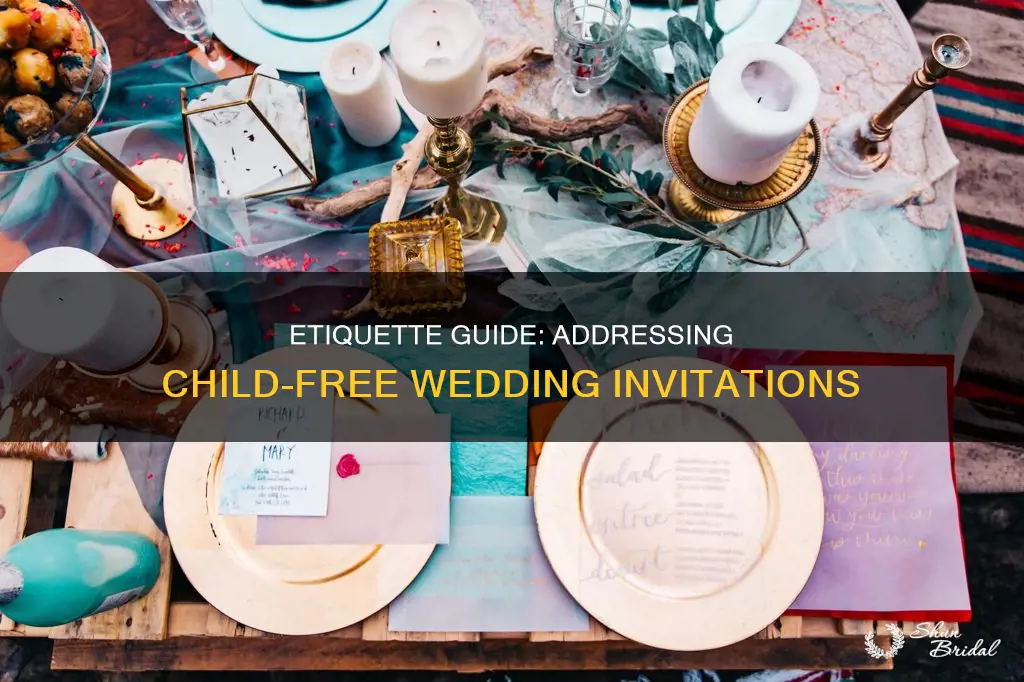 how to address no children on a wedding invitation