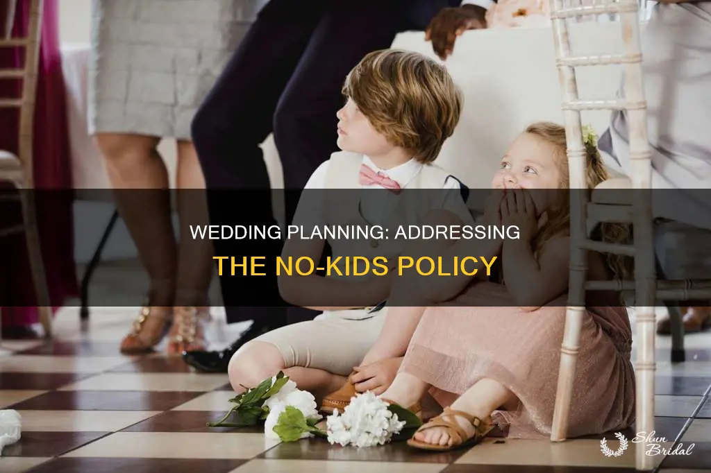 how to address no kids at wedding