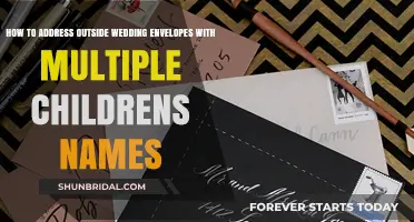 Addressing Wedding Envelopes: Multiple Children, One Family