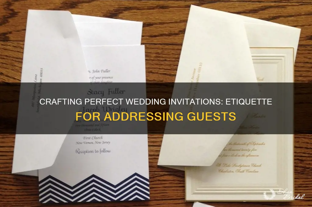 how to address people in wedding invitaiton