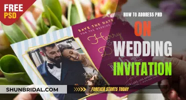 Addressing a PhD on Wedding Invitations: A Guide