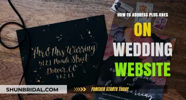Etiquette Tips for Addressing Plus-Ones on Your Wedding Website