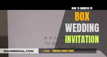 Addressing Po Box Wedding Invites: Etiquette and Format