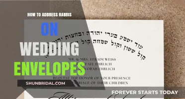 Addressing Wedding Envelopes to Rabbis: A Guide