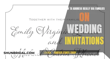 Guide to Addressing Large Families on Wedding Invites