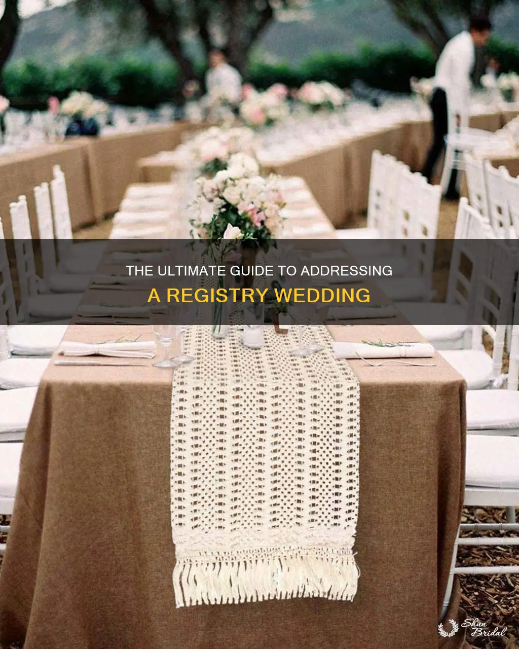 how to address registry wedding