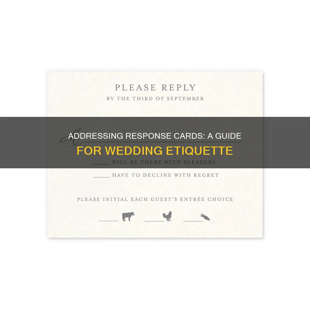 how to address response cards for wedding