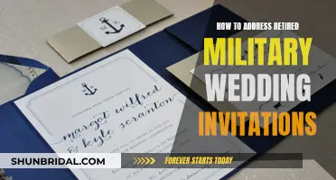 Guide to Addressing Wedding Invites to Retired Military Personnel