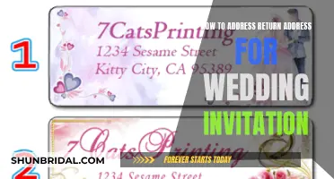 Etiquette for Wedding Invitation Return Addresses: A Guide