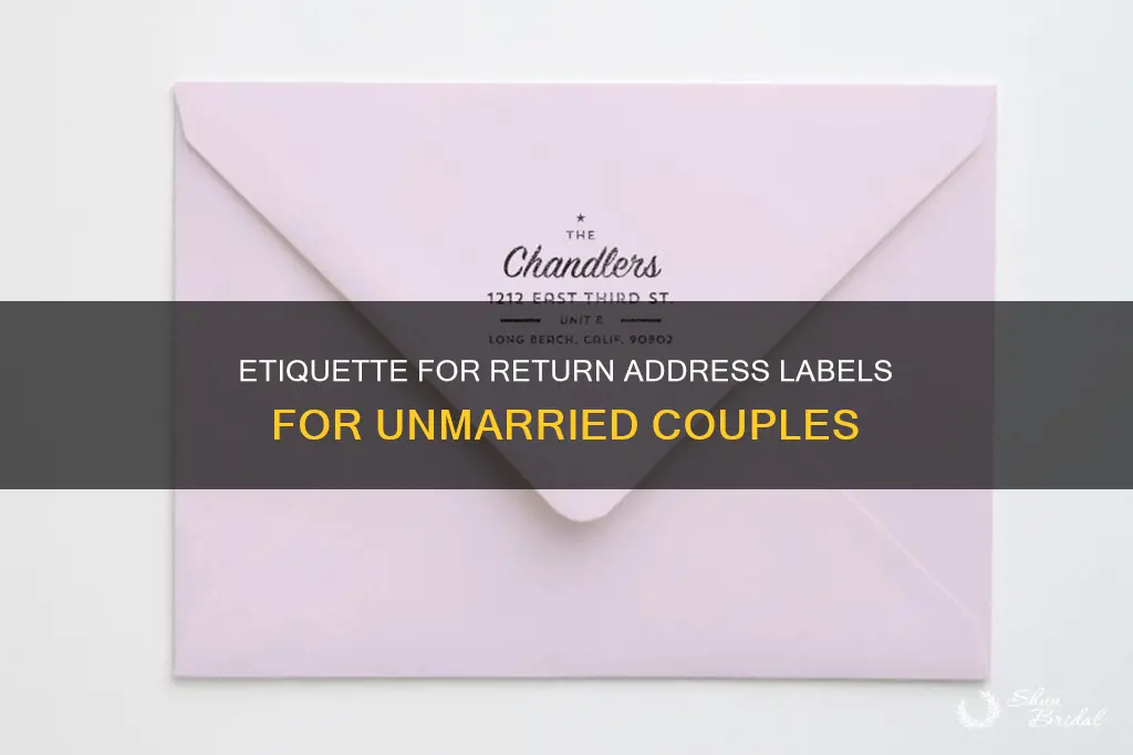 how to address return address unmarried cpuple wedding