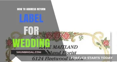 Guide to Addressing Return Labels for Wedding Gifts