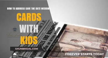 Addressing Save-the-Date Cards: Including Kids