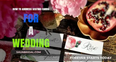 Seating Cards: Etiquette and Addressing for Your Wedding