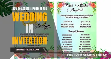 Guide to Graciously Addressing Sponsors in Wedding Invites