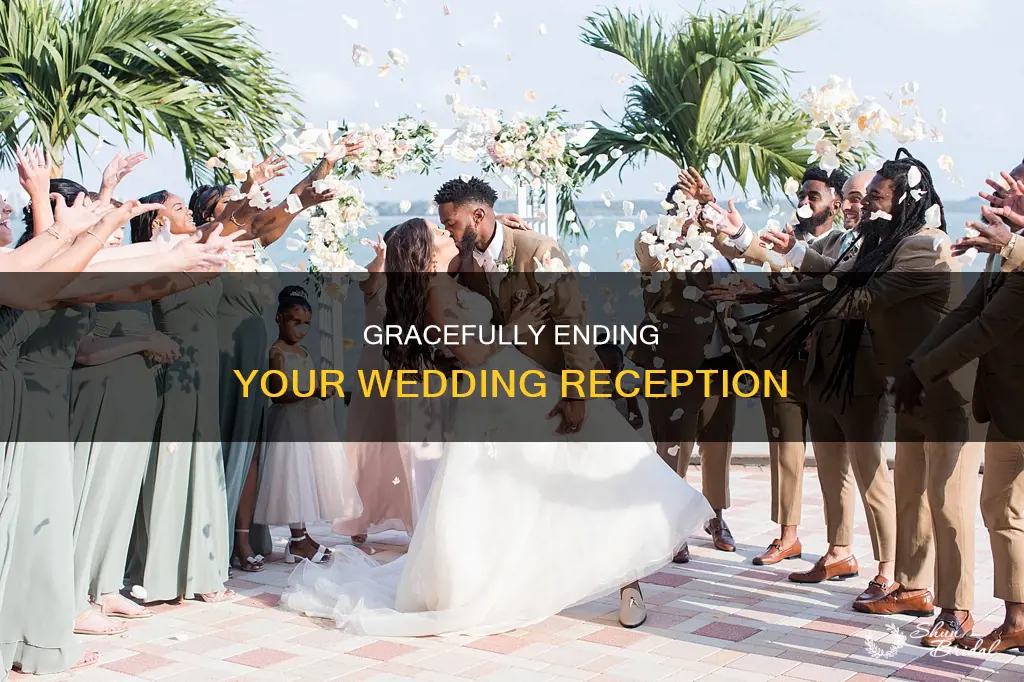 how to address the ending point of a wedding reception