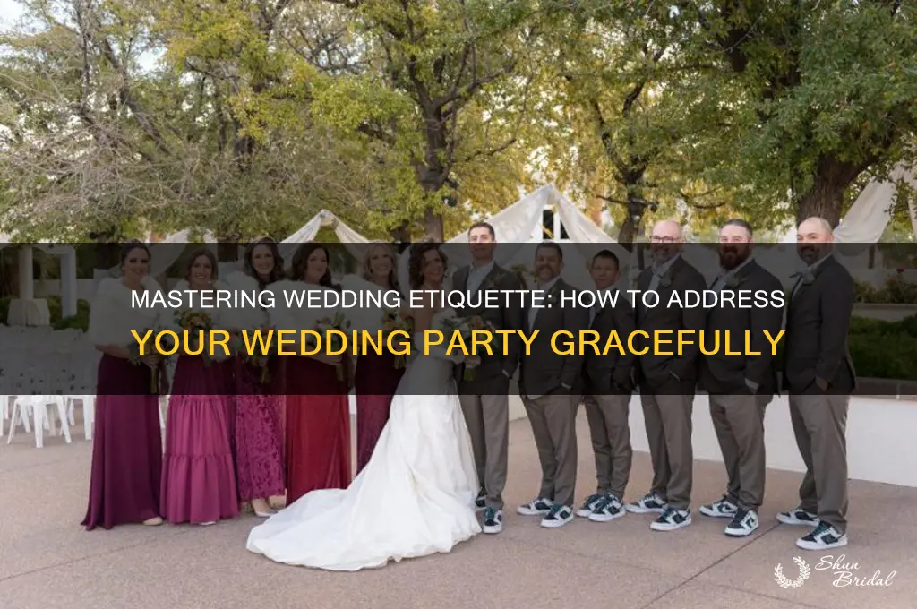 how to address the wedding party