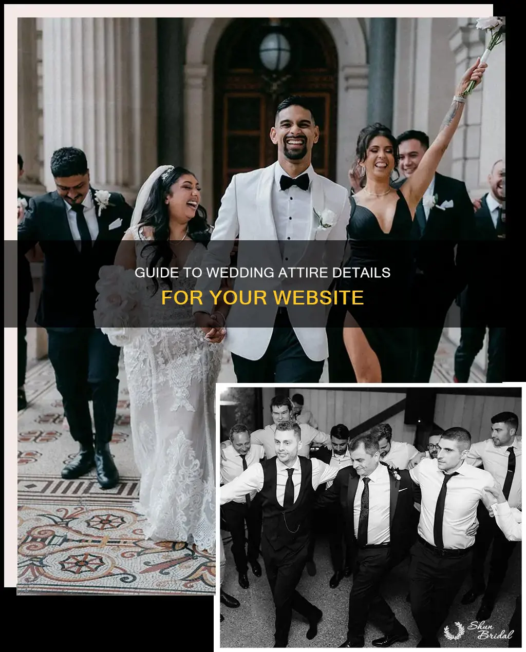 how to address wedding attire on your website