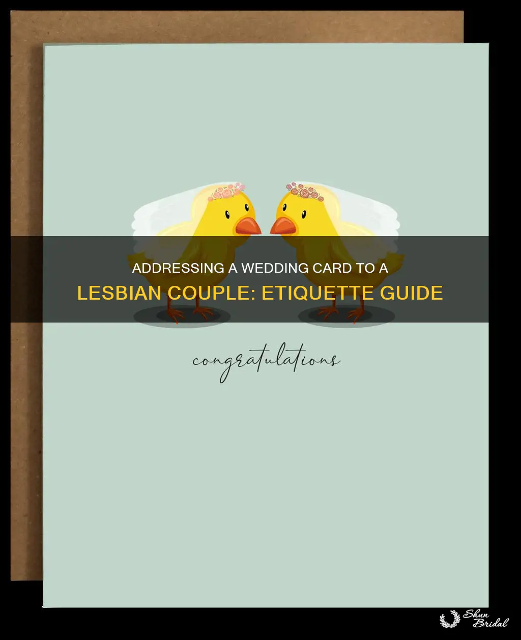 how to address wedding card to lesbian couple
