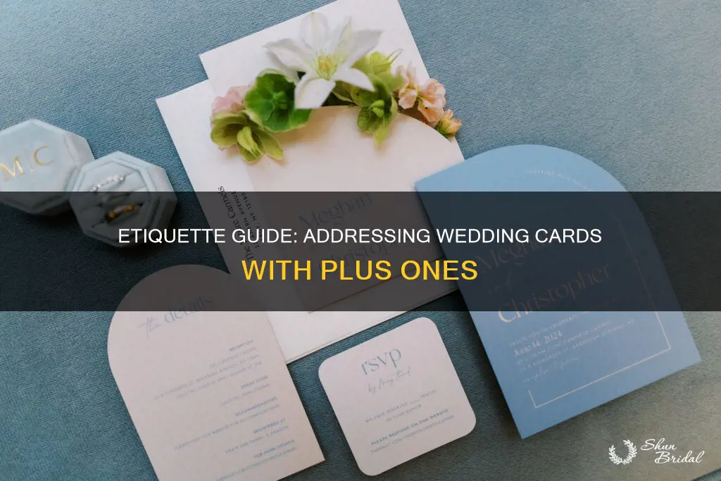 how to address wedding card with plus 1