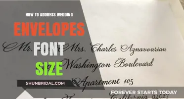 Choosing the Right Font Size for Your Wedding Envelopes