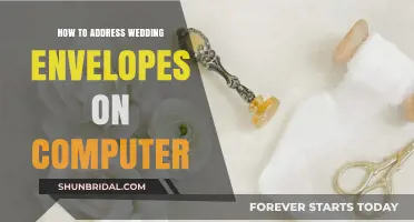 Computer Calligraphy: Addressing Wedding Envelopes Digitally
