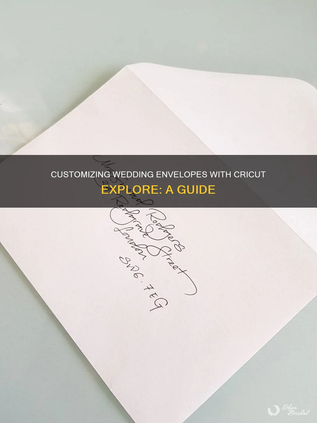 how to address wedding envelopes on cricut explore