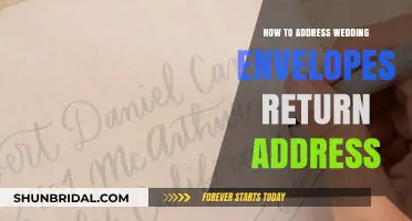 Addressing Wedding Envelopes: Return Address Tips
