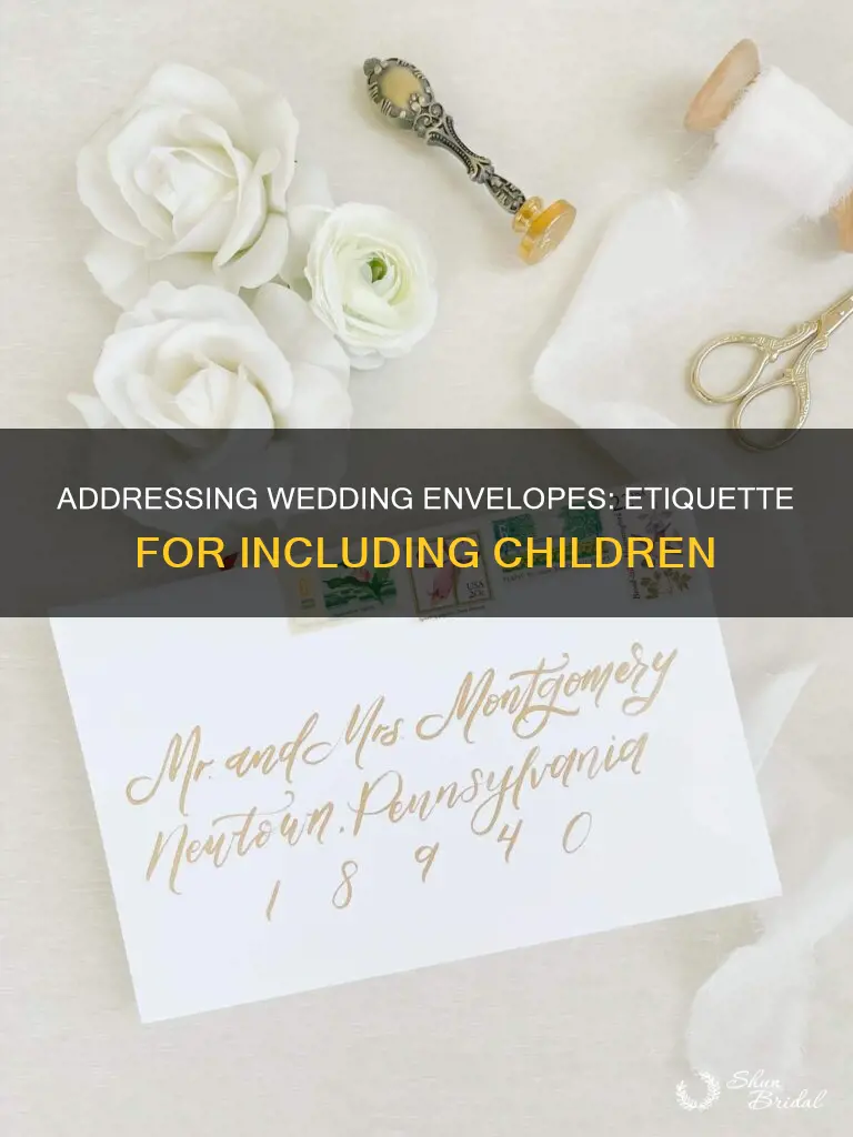 how to address wedding envelops with kinds