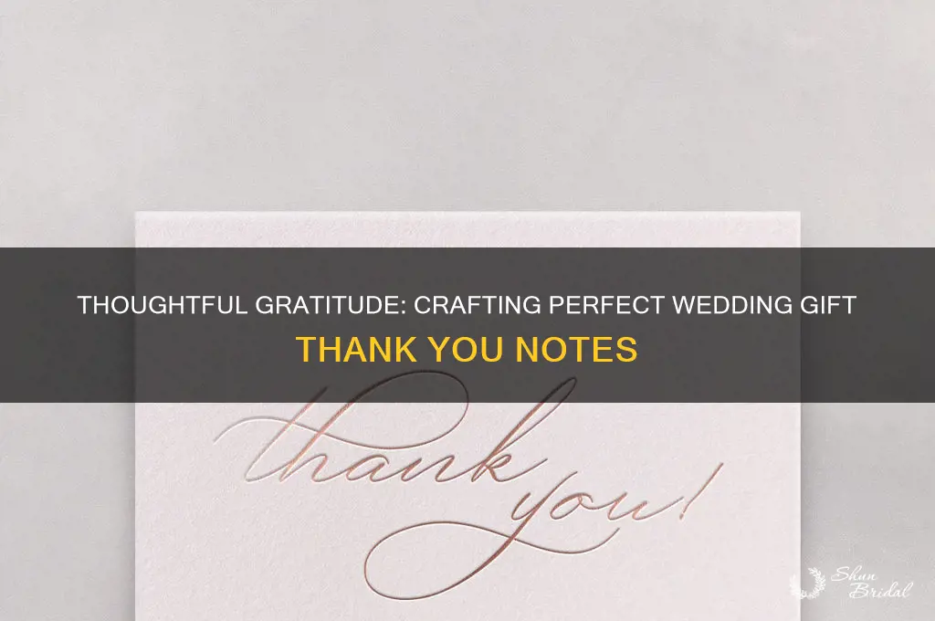 how to address wedding gift thank you notes