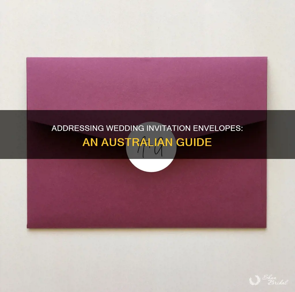 how to address wedding invitation envelopes australia