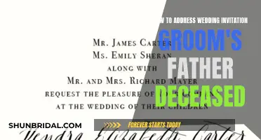 Honoring Deceased Father: Wedding Invitation Etiquette for the Groom